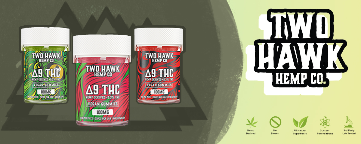 Two Hawk Hemp – D9 Gummies | 100mg