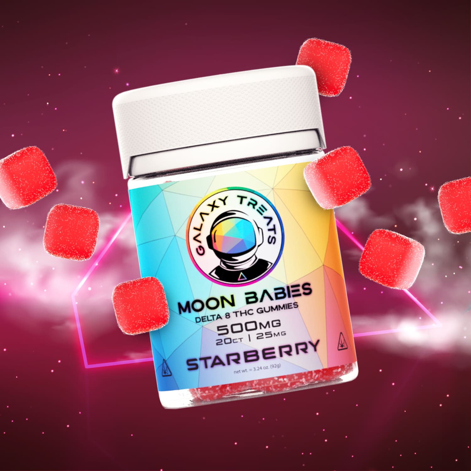 Galaxy Treats Moon Babies Delta-8 Gummies