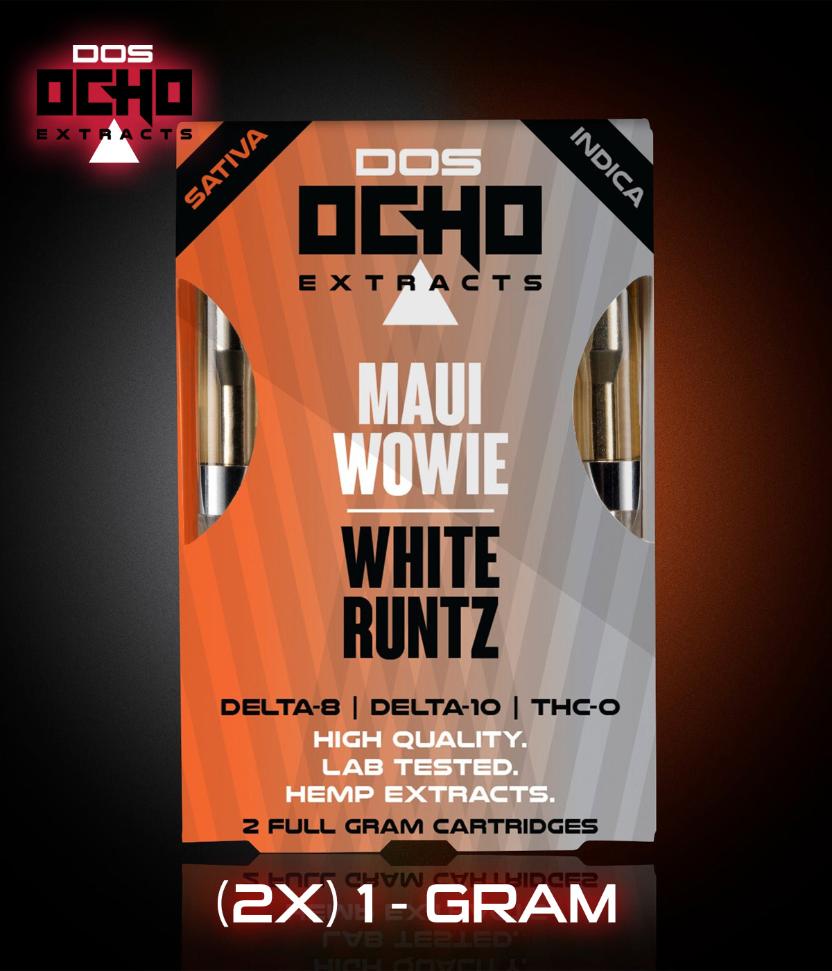 Dos Ocho Tri-Blend Dual THC-O Cartridges | (2x) 1-Gram