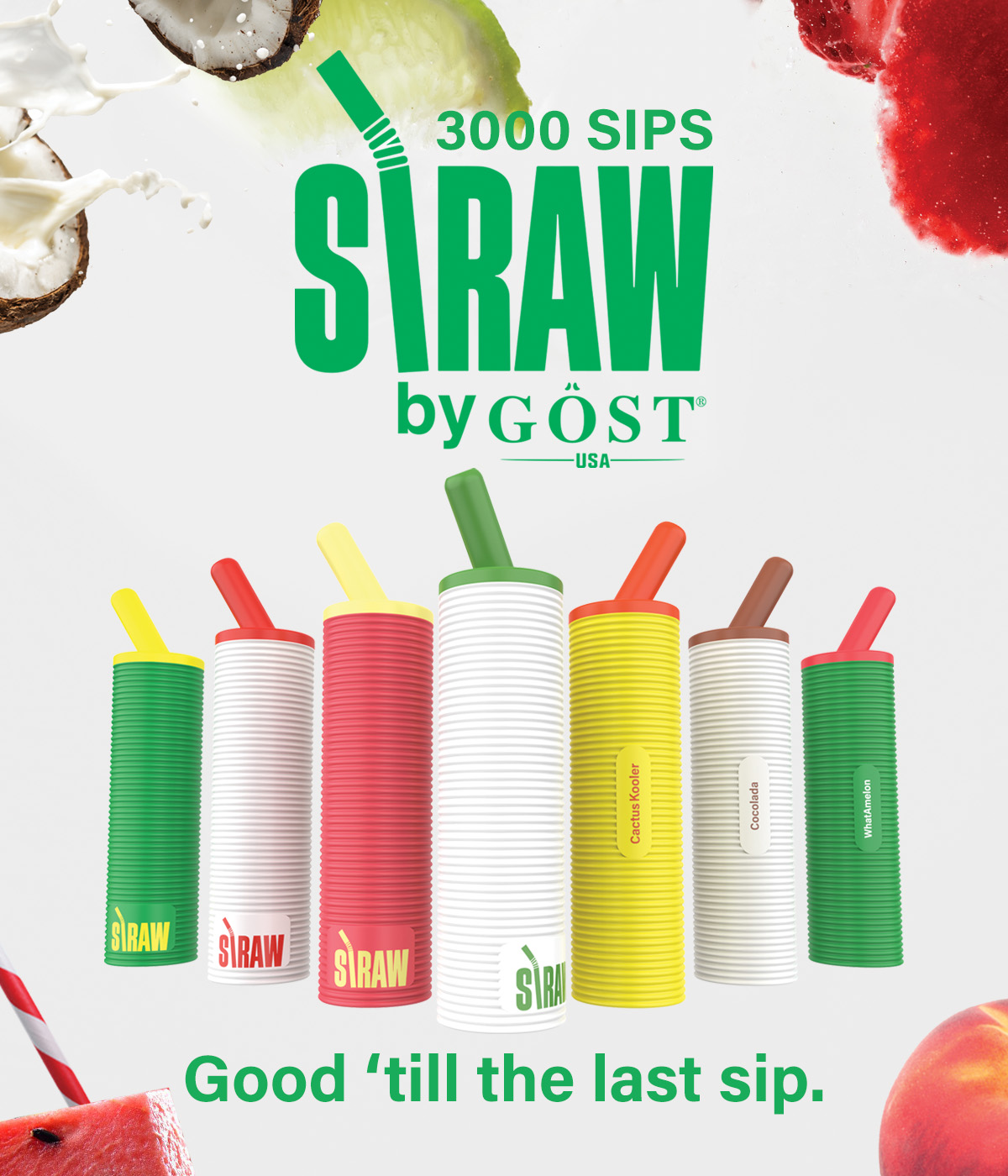 Straw Vape Disposable | 3000 Puffs