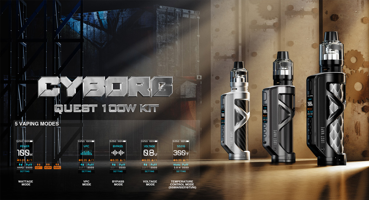 Lost Vape Cyborg Quest Kit | 100w