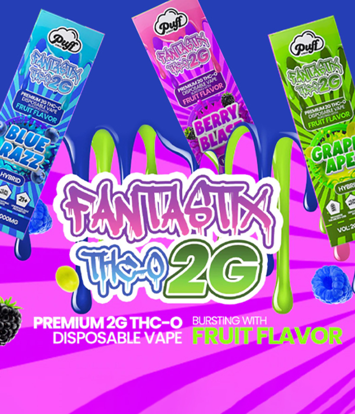 Puff Xtrax Fantastix THC-O Disposable | 2-Gram