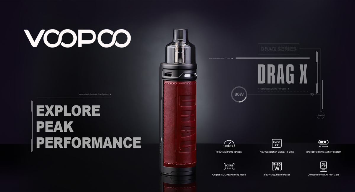 VooPoo Drag X Pod System Kit 80w