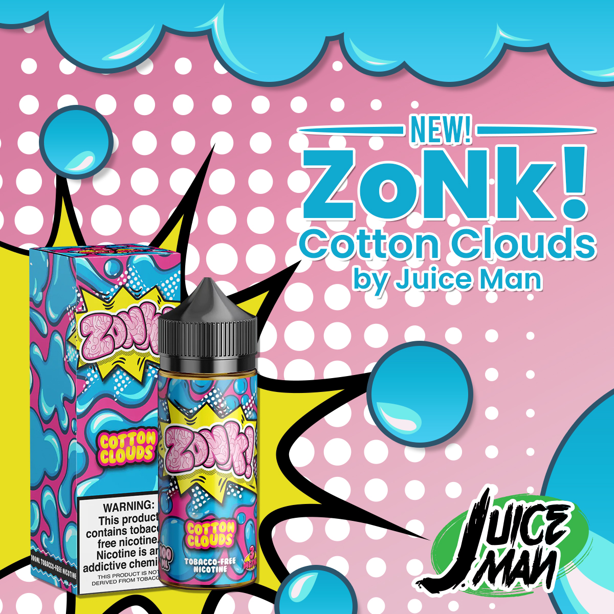 ZoNk! Cotton Clouds by Juice Man 100mL Series