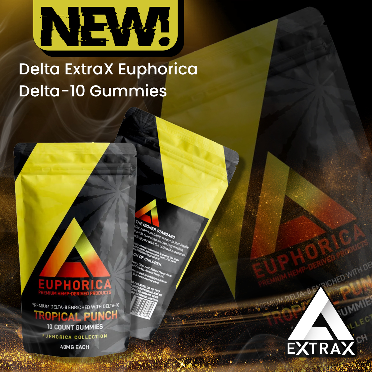 Delta ExtraX Euphorica Delta-10 Gummies