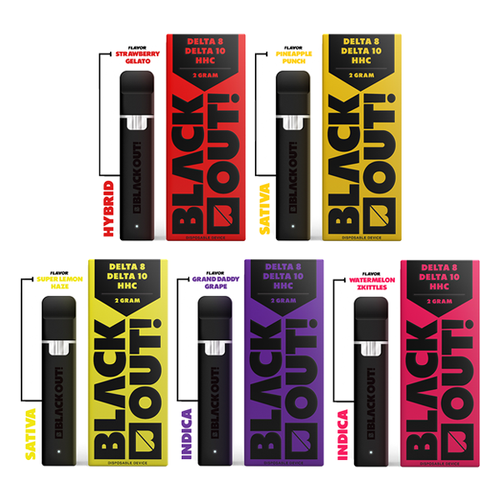 Black Out Delta-8 / 10 / HHC Disposable | 2-Gram