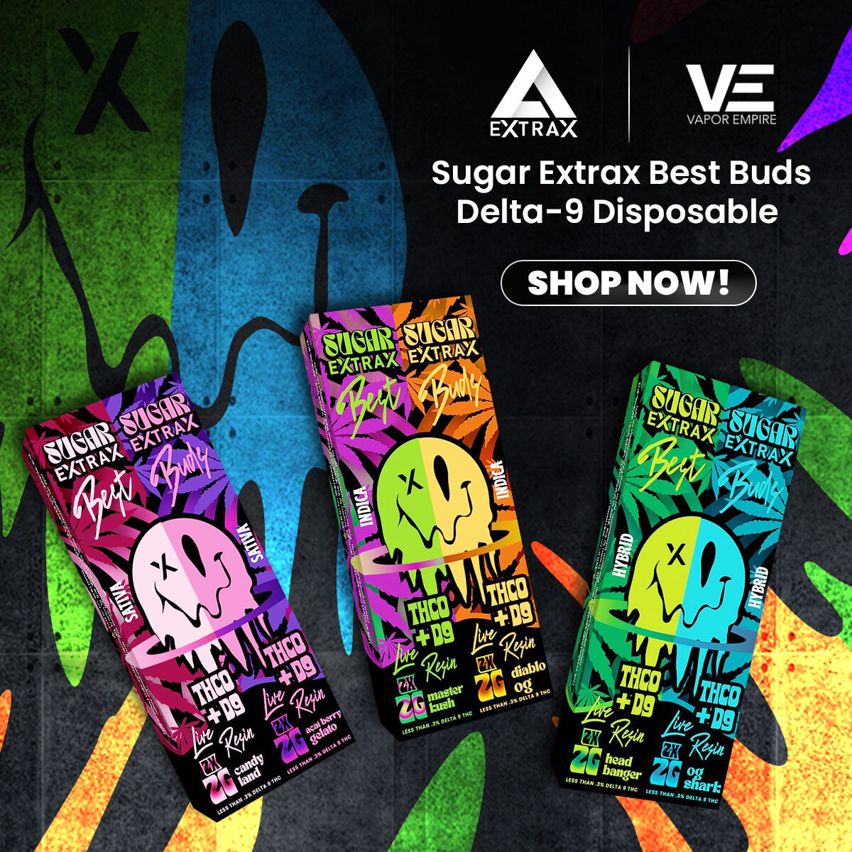 Sugar Extrax Best Buds Delta-9 Disposable | 2-Pack