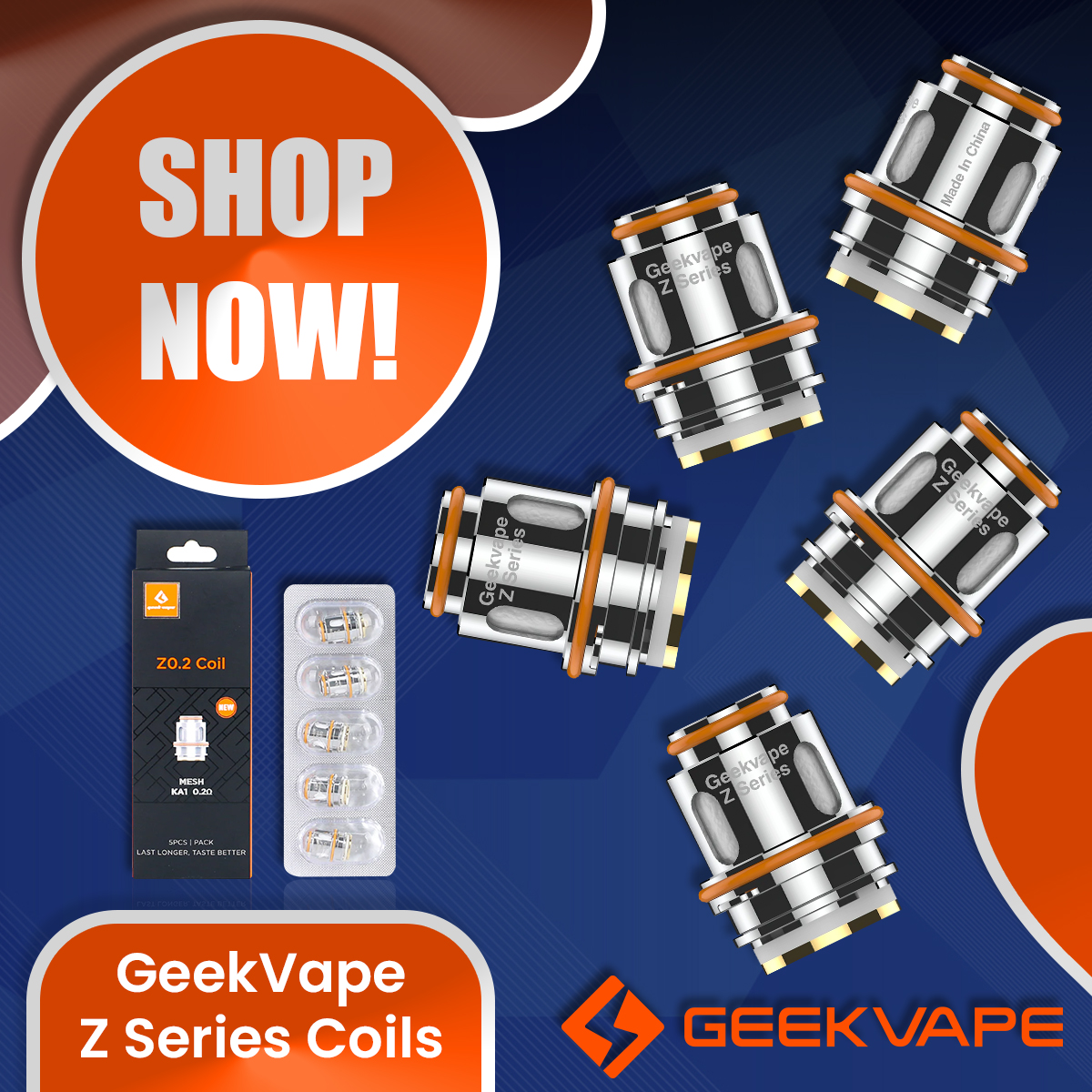 GeekVape Z Series Coils | 5-Pack | For Zeus Tank