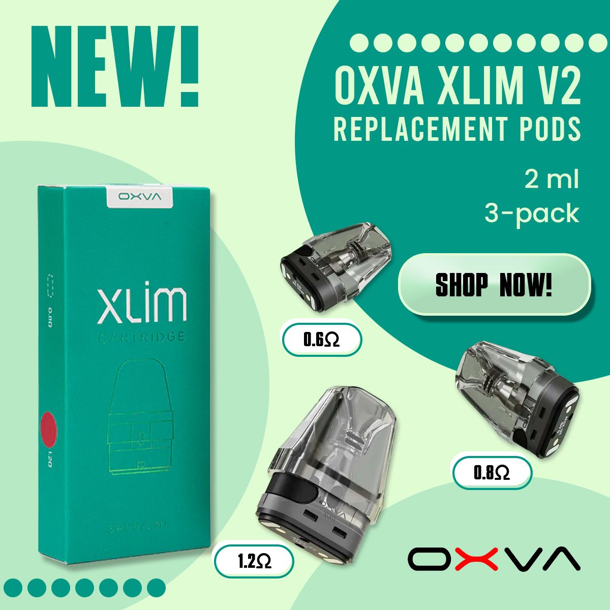 OXVA Xlim V2 Replacement Pods – 2mL