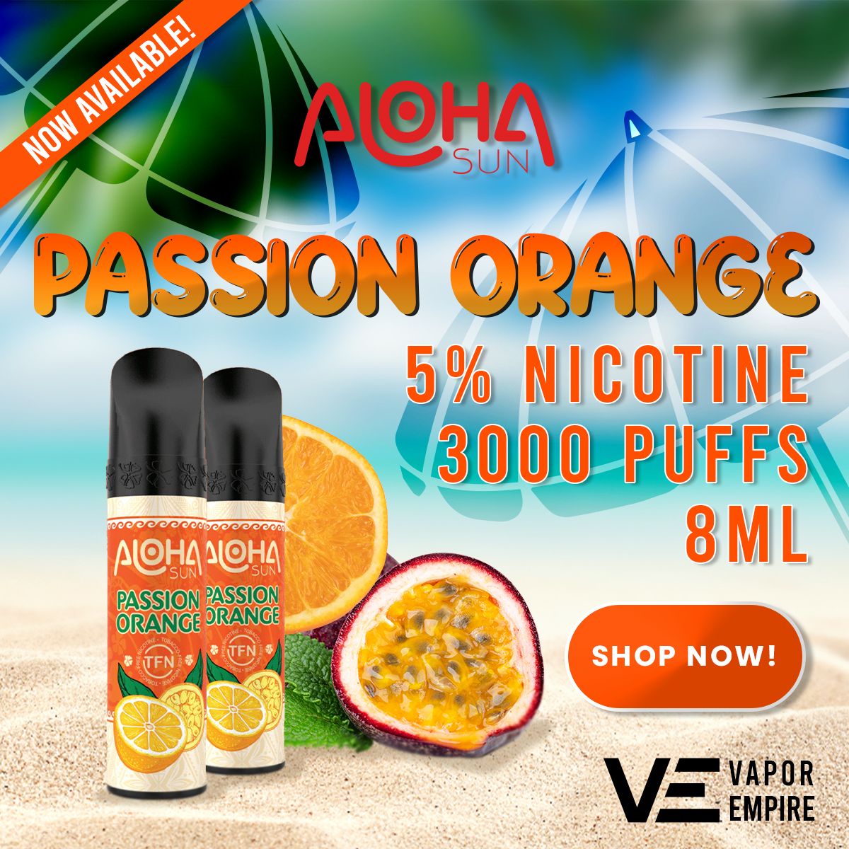 Aloha Sun Disposable | 3000 Puffs | 8mL