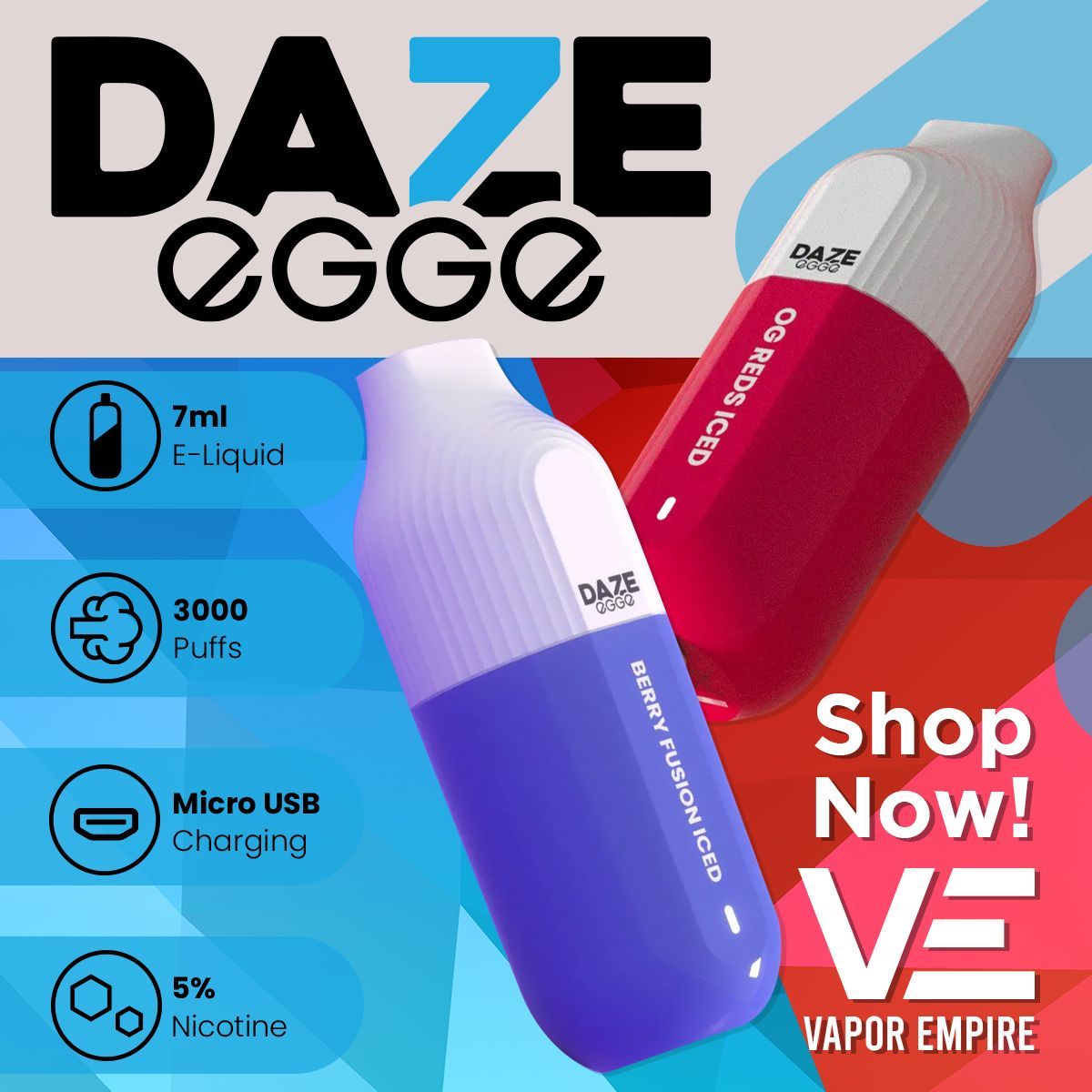 Daze Egge Disposable | 3000 Puffs | 7mL