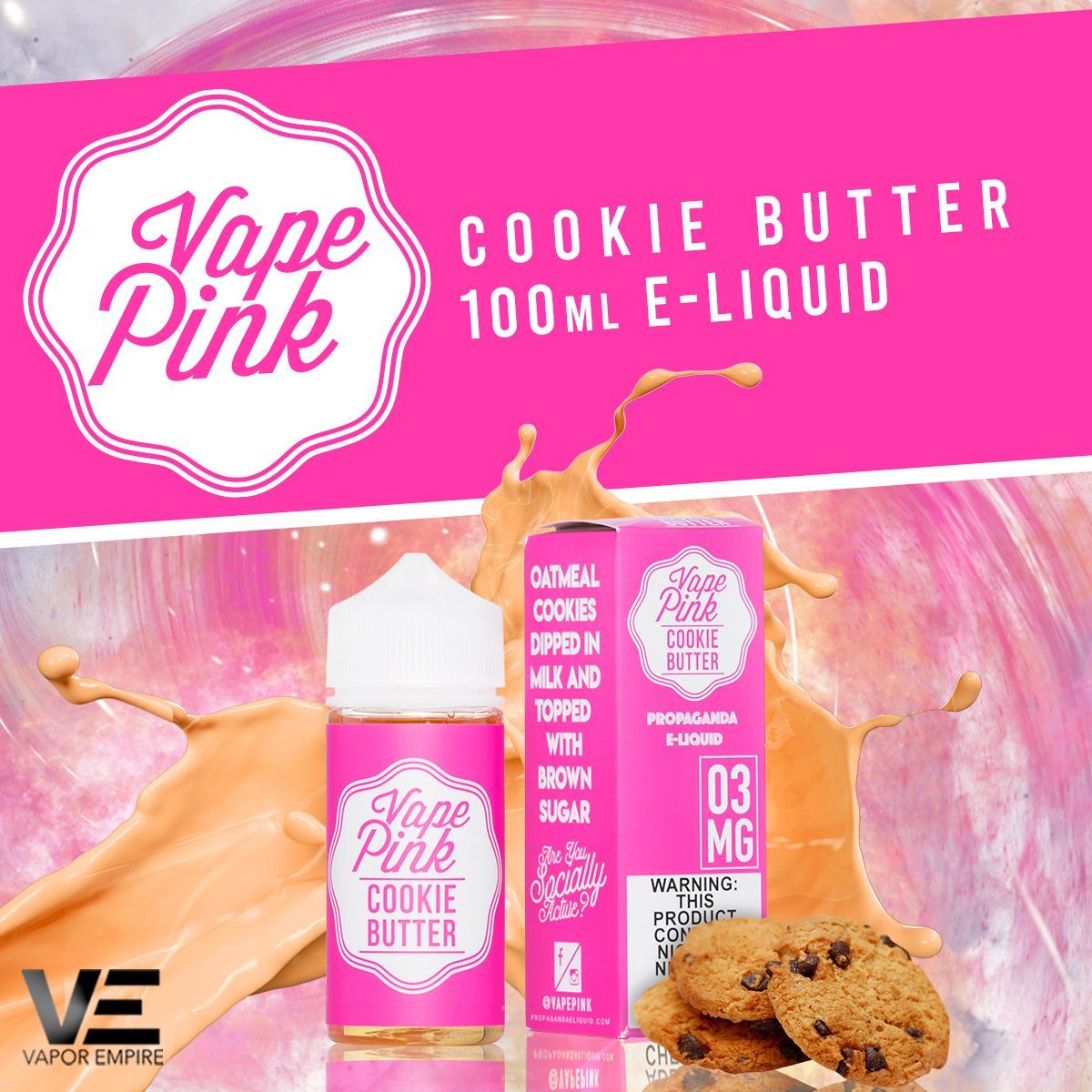 Cookie Butter by Vape Pink TFN E-Liquid