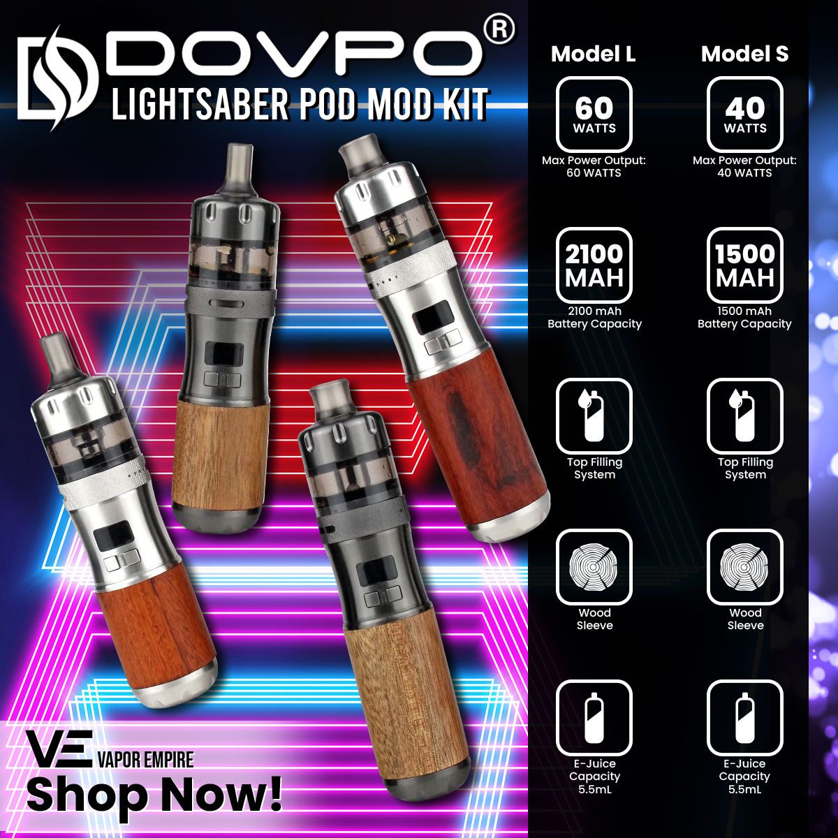 Dovpo Lightsaber Pod Mod Kit