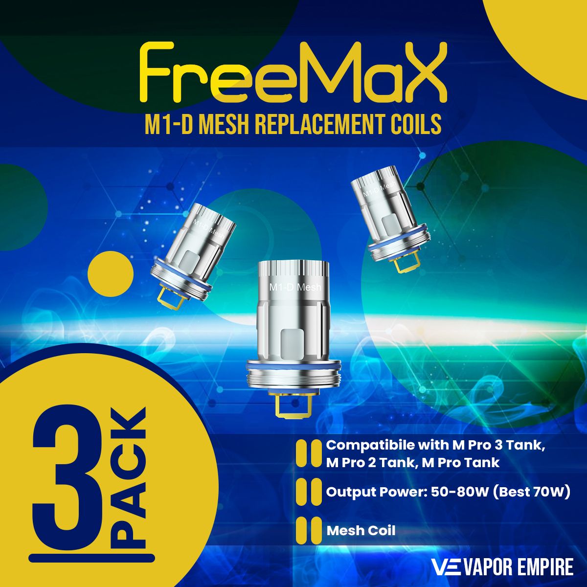 Freemax M1-D Mesh Replacement Coils