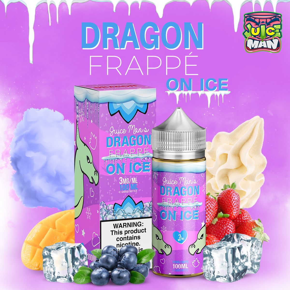 Dragon Frappe On Ice by Juice Man 100mL Series