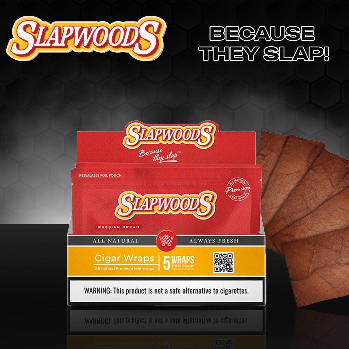 Slapwoods Cigar Wraps – 5 Wraps Single Pack