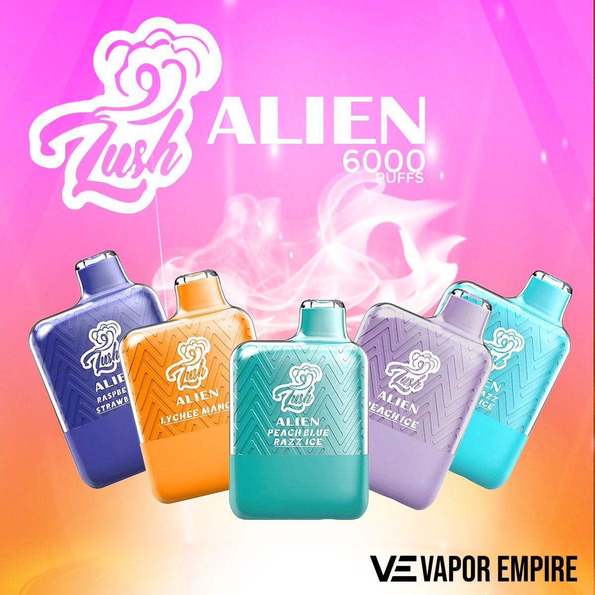 Lush Alien Disposable | 6000 Puffs | 15mL | 50mg