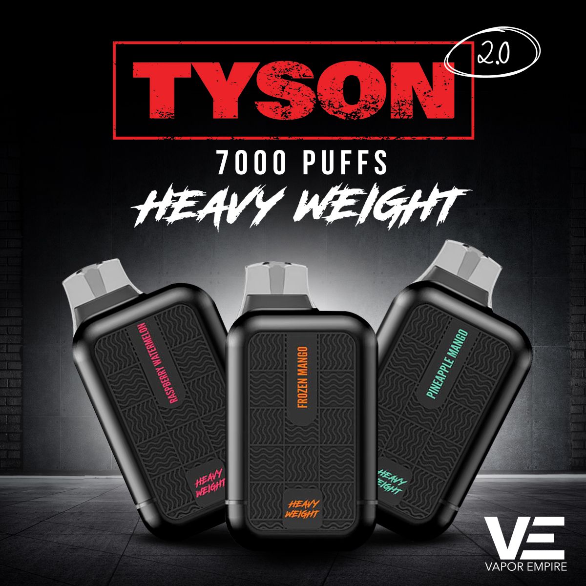 Tyson 2.0 Heavy Weight| Disposable 7000 | Puff 15mL | 50mg