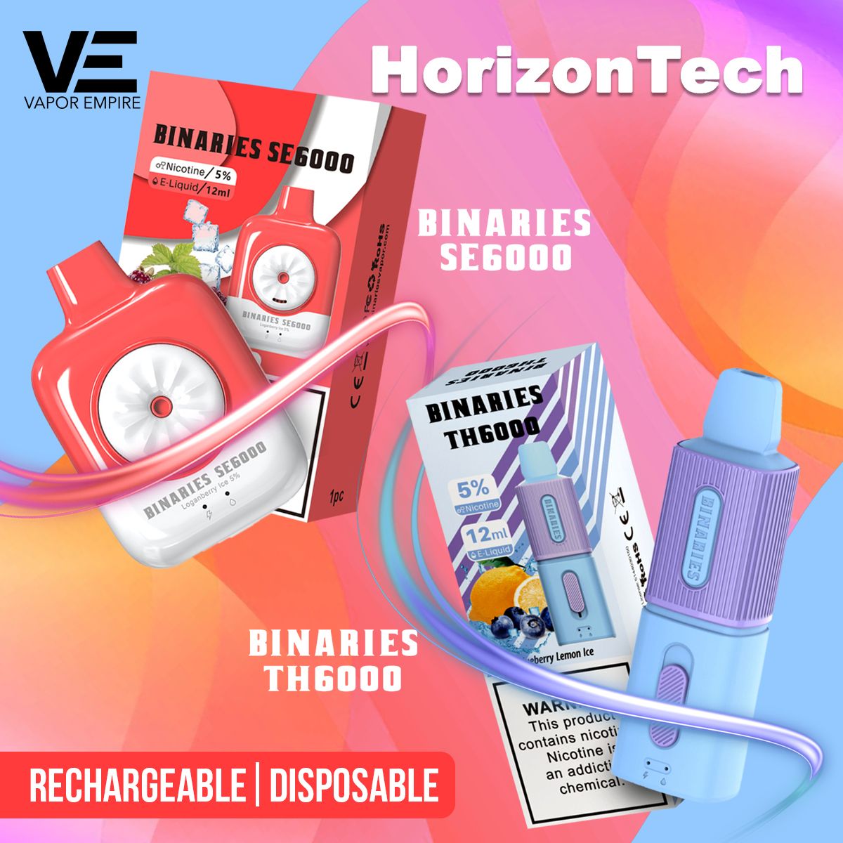 HorizonTech – Binaries Cabin Disposable TH6000 & SE6000