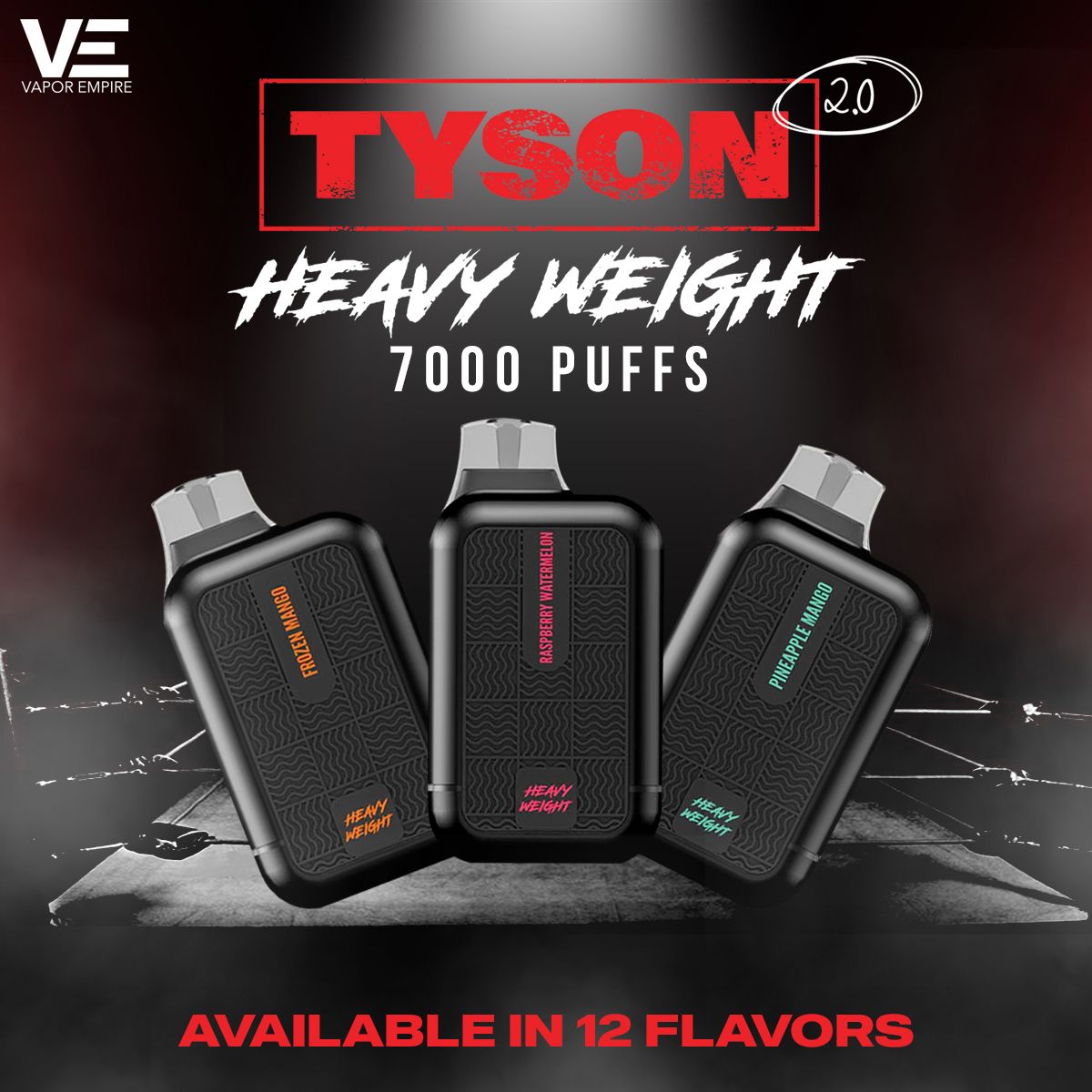 Tyson 2.0 Heavy Weight| Disposable 7000 | Puff 15mL | 50mg