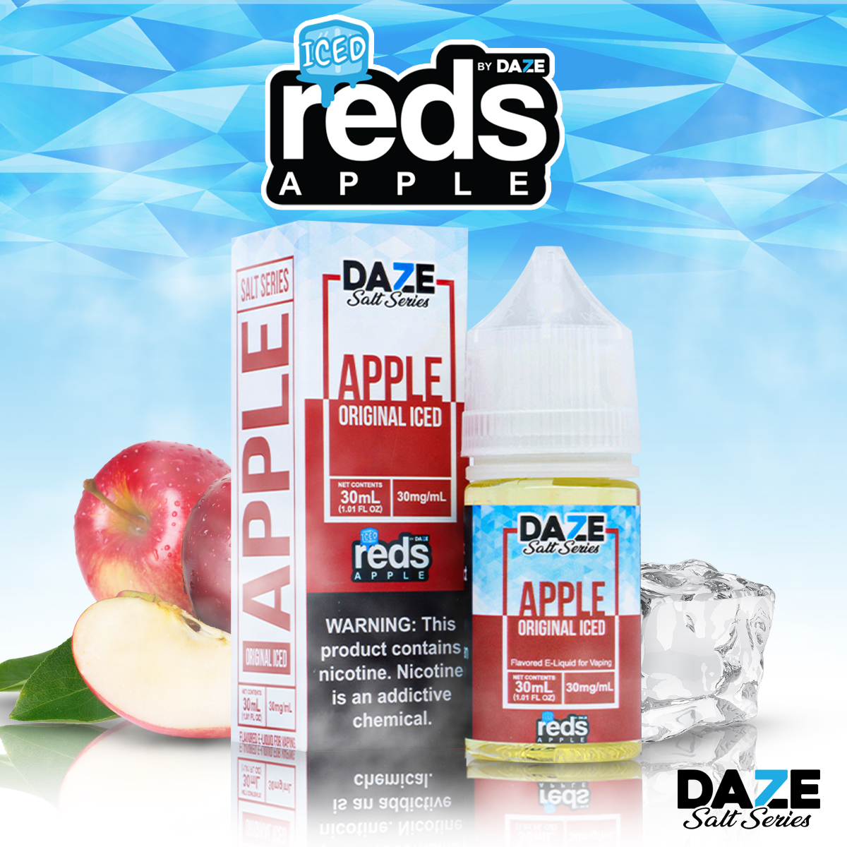 Reds Apple Iced by 7 Daze Salt E-Liquid