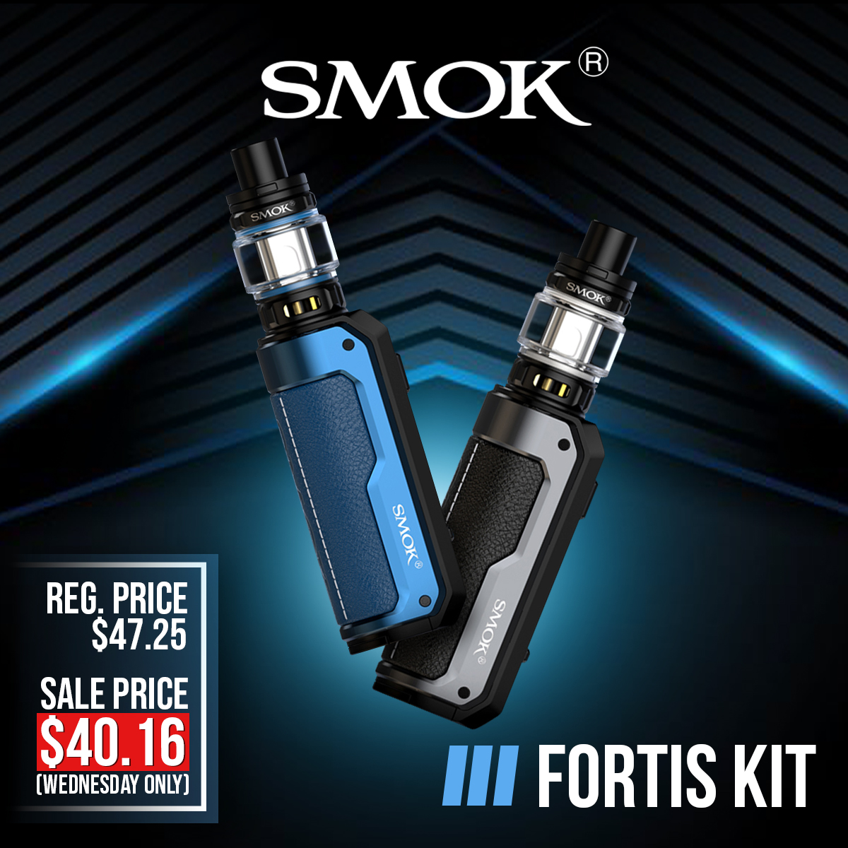 SMOK Fortis Kit | TFV18 Mini Tank | 80w