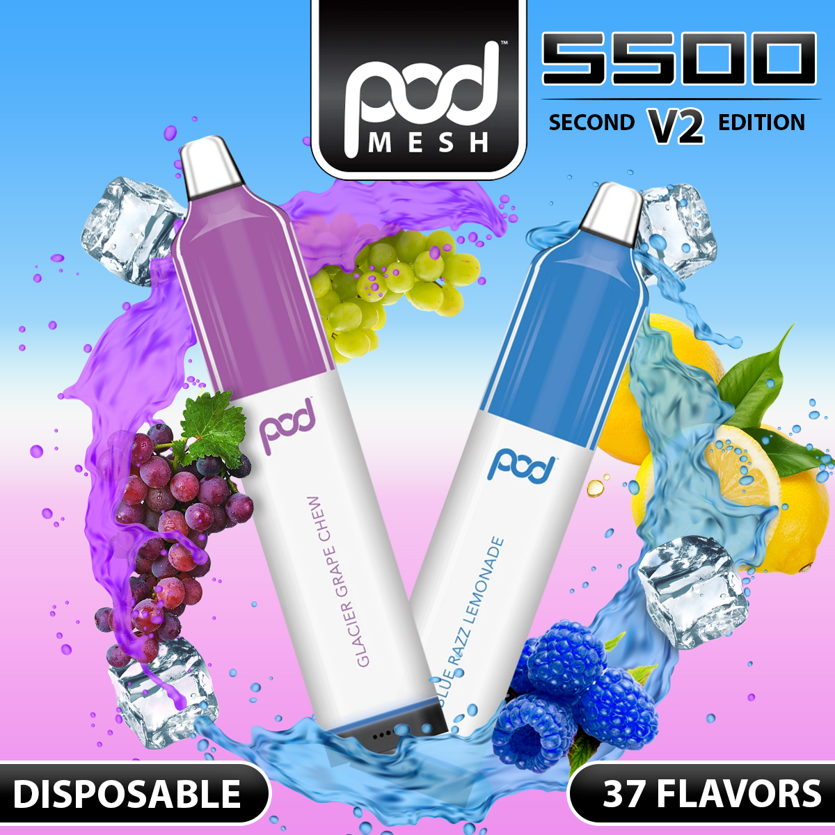  Pod-Mesh-5500-Disposable-5500-Puffs-12mL Pod Mesh 5500 Disposable | 5500 Puffs | 12mL