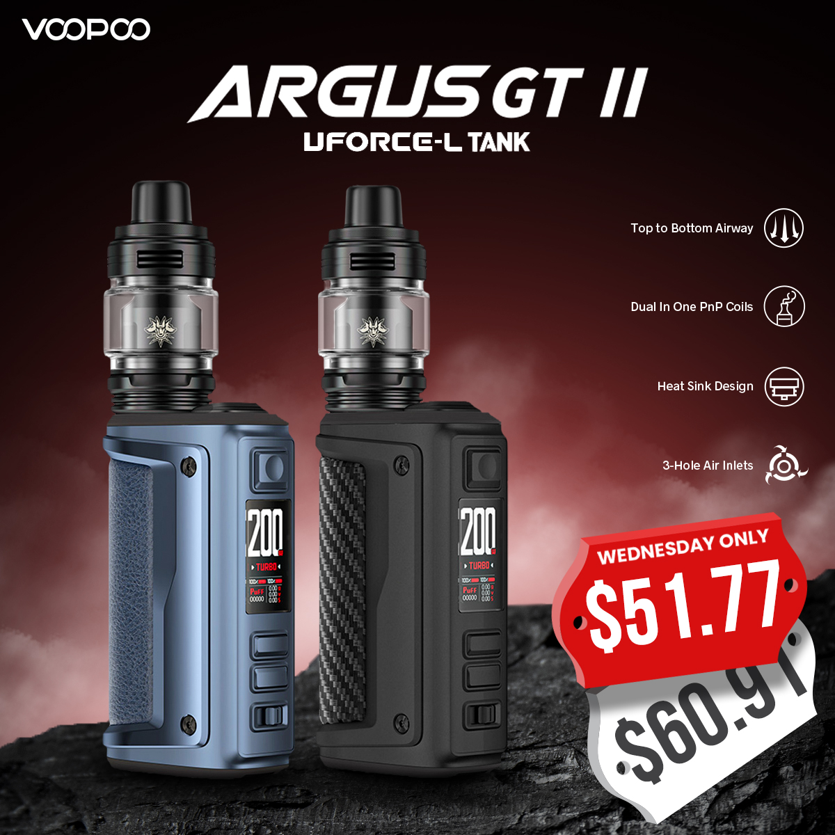 Voopoo Argus GT ll Kit (Uforce L Version)