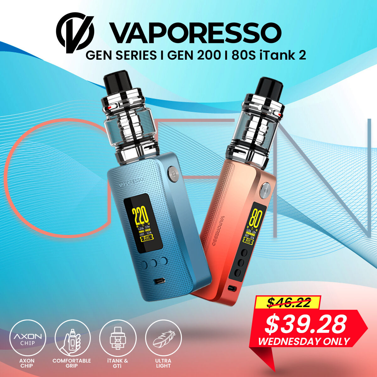 Vaporesso Gen 200 S Kit w/ iTank 2 Edition