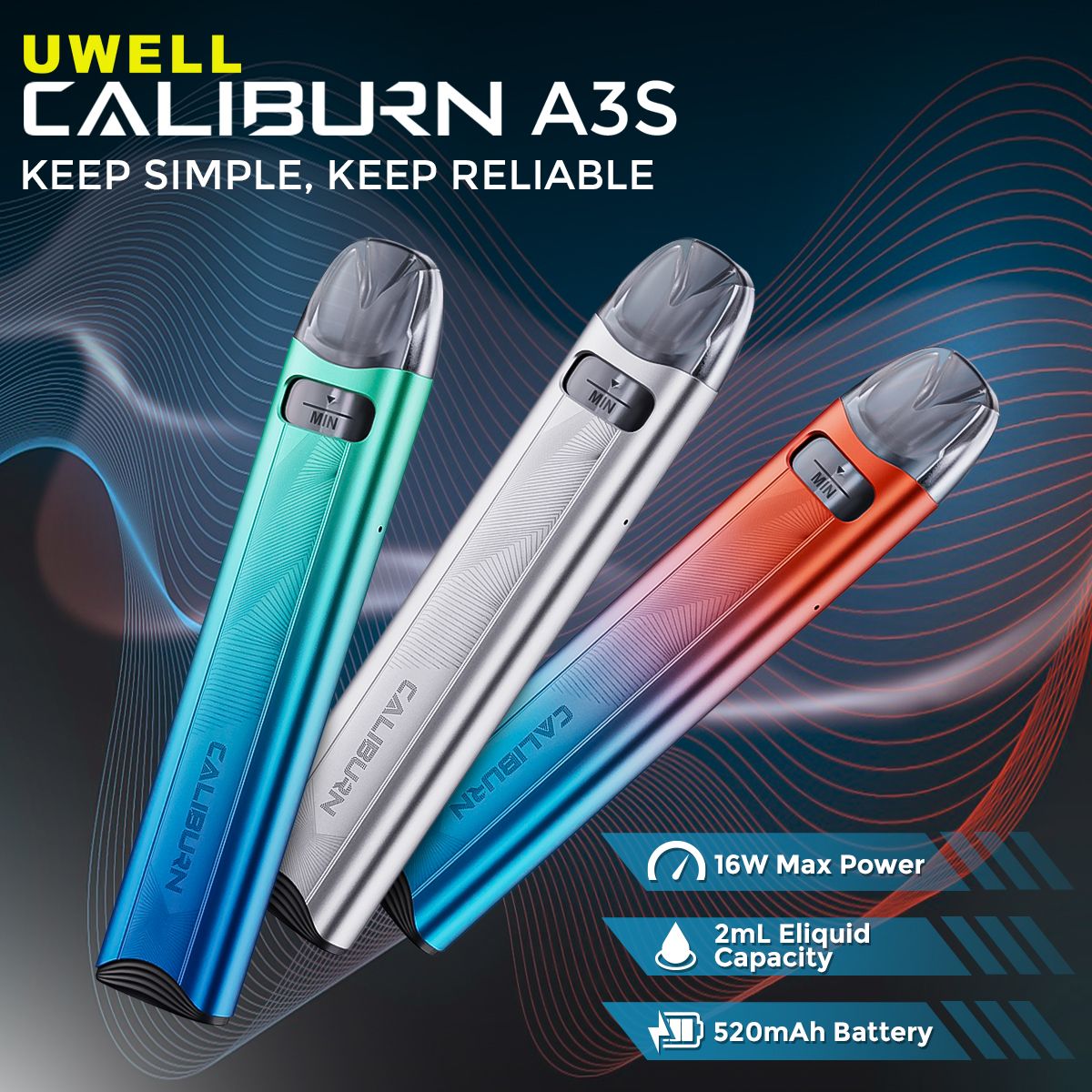 Uwell Caliburn A3S Kit