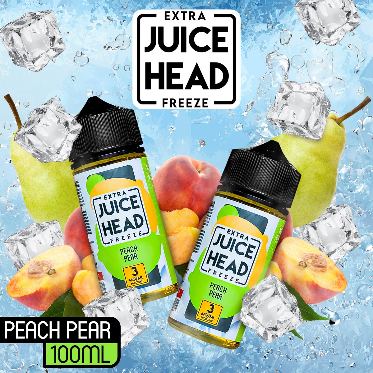 Peach Pear EXTRA FREEZE By Juice Head Freeze E-Liquid