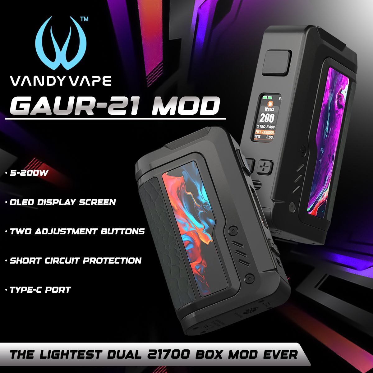 Vandy Vape GAUR-21 Mod 