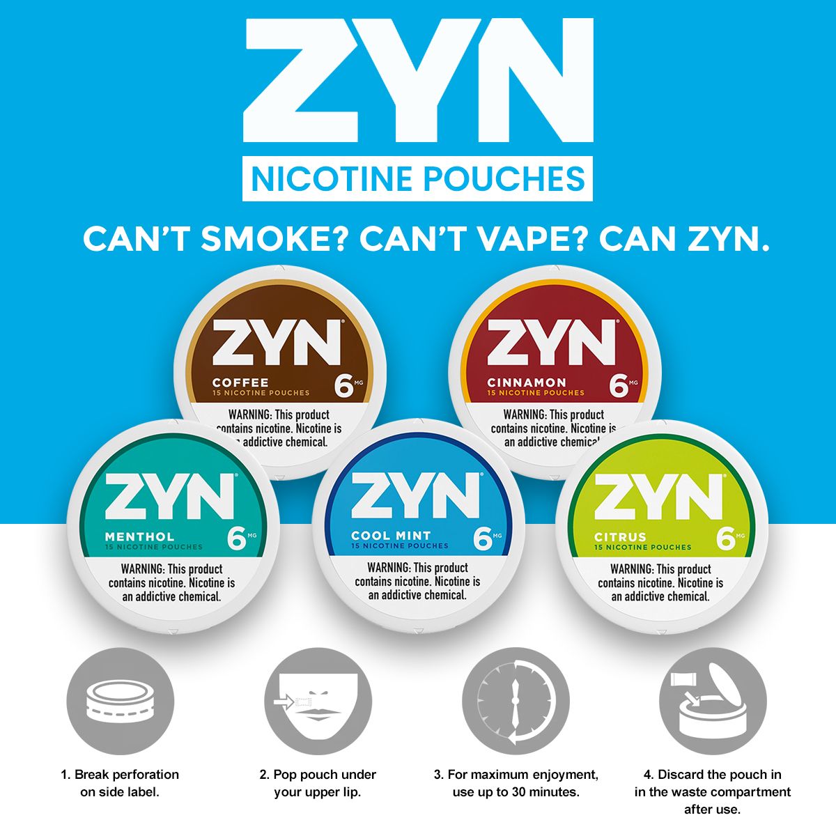 ZYN Nicotine Pouches 