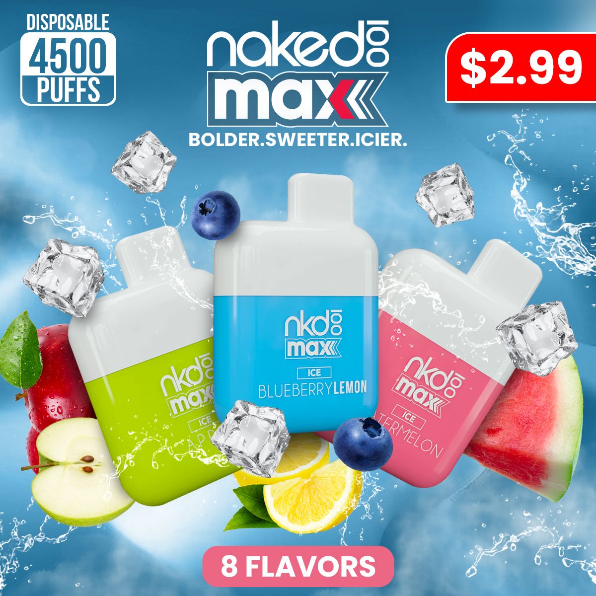 Naked100 Max Disposable 4500 Puffs | 10mL