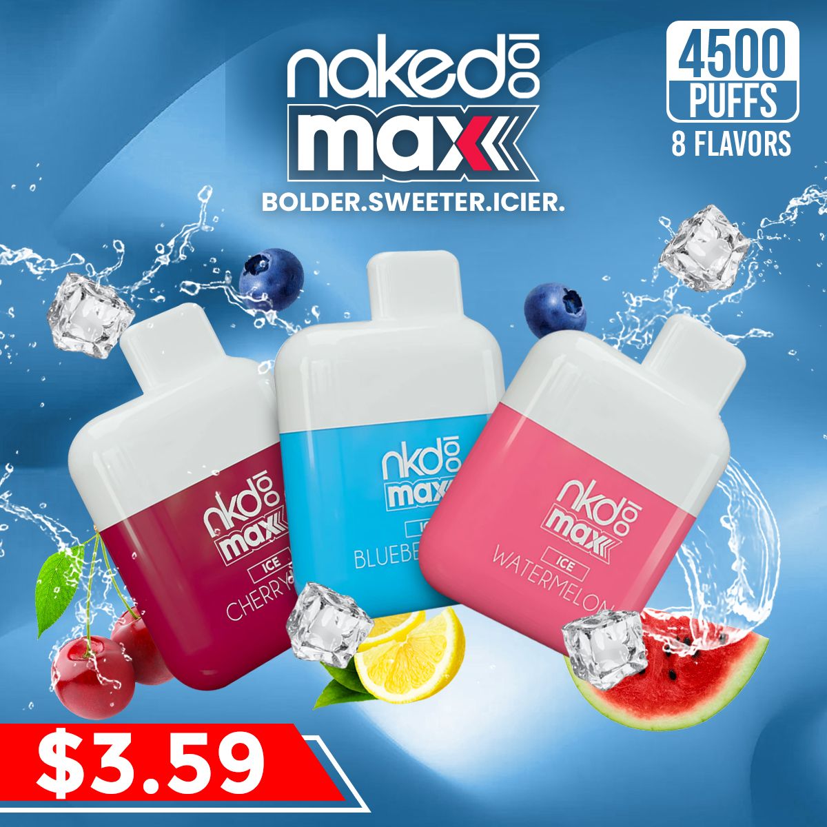 Naked100 Max Disposable 4500 Puffs | 10mL