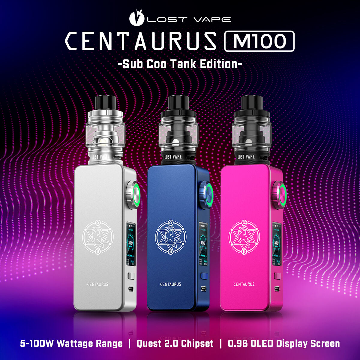 Lost Vape Centaurus m100 Kit | Centaurus Sub Coo Tank Edition