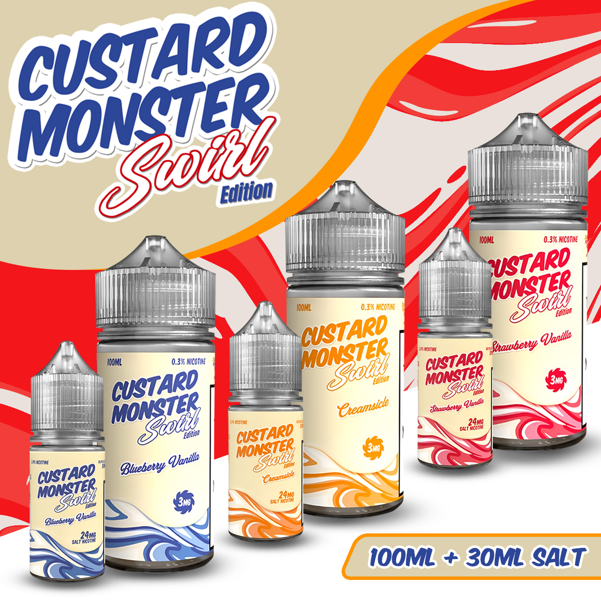  Custard Monster All 3 flavors