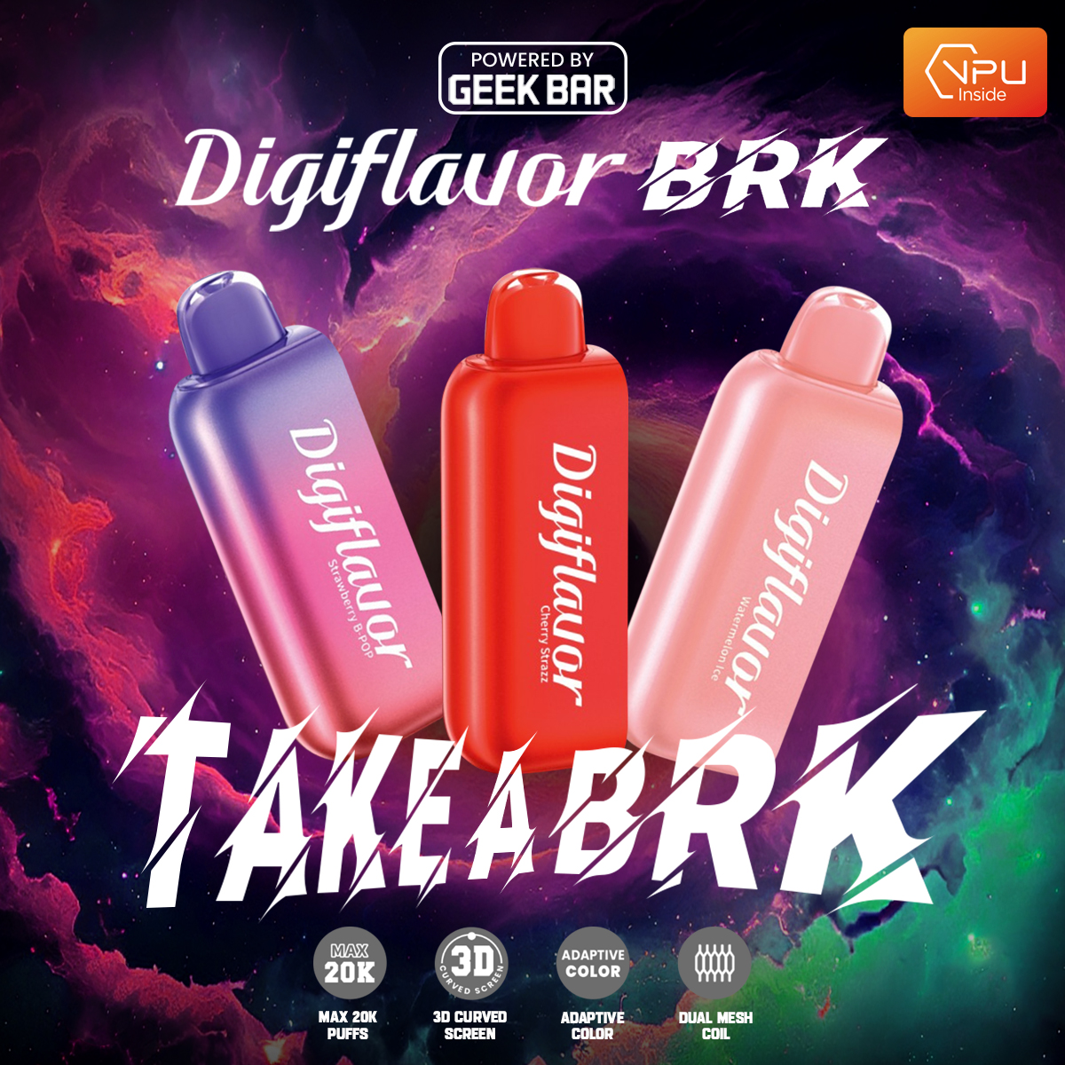 Geek Bar Digi Flavor BRK Pods 20000 Puff 